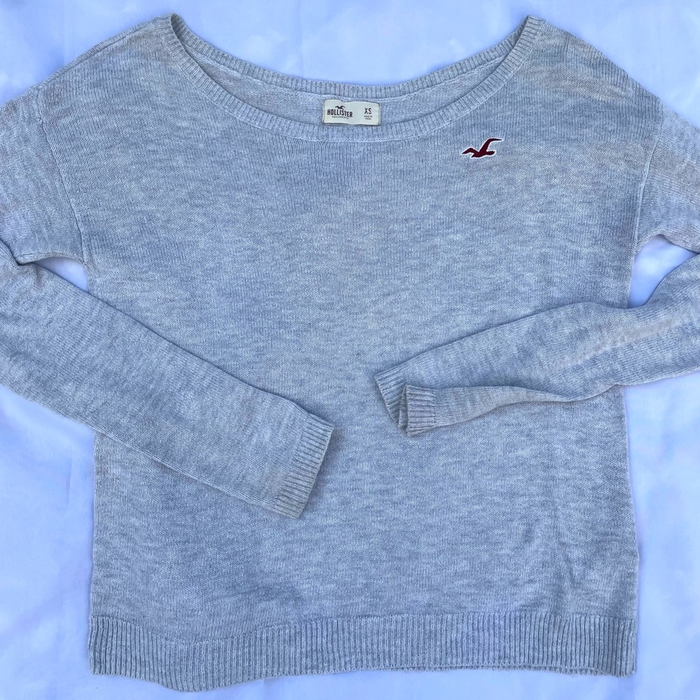 Hollister Grey Crewneck Sweater